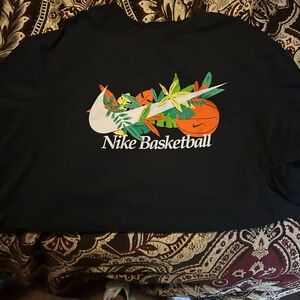 Nike Black T-Shirt with Vibrant Basketball Graphic